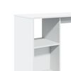 vidaXL Tavolo Bar con Ripiano Bianco 124x46x103,5 cm in Truciolato