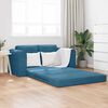 vidaXL Divano letto 60cm Blu Velluto