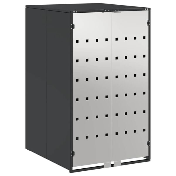 vidaXL Magazzino per contenitori con coperchio sollevabile a gas per contenitore da 240L