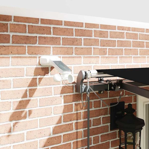 vidaXL Tessuto per Tenda con Nero 400 &times; 300 cm Poliestere