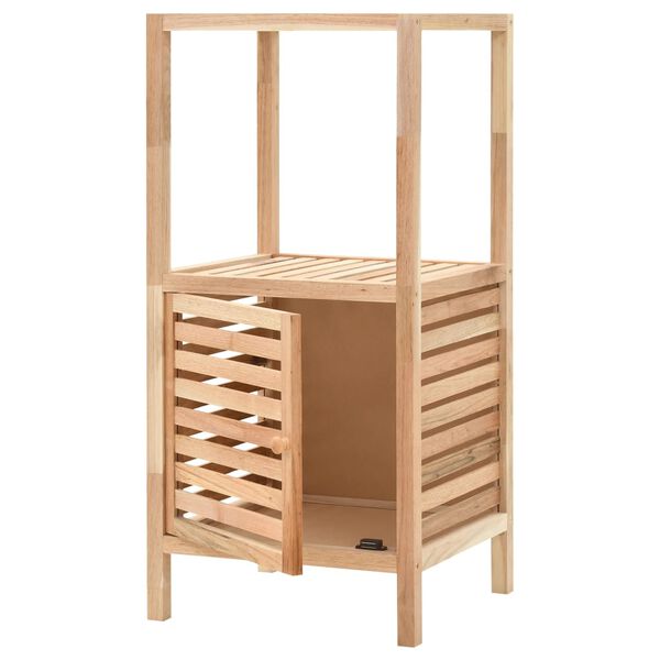 vidaXL Armadietto da Bagno in Legno Massello di Noce 39,5x35,5x86 cm