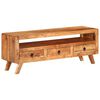 vidaXL Mobile Porta TV 110x30x40 cm in Legno Massello di Acacia