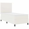 vidaXL Letto a molle Crema e Bianco 100 x 200 cm Tessuto in Cords