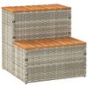vidaXL Bordo per Vasca Idromassaggio Polyrattan&Massello Acacia