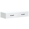 vidaXL Tavolino da Parete Laterale Bianco 87,5 x 34,5 x 17 cm