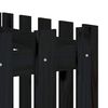 vidaXL Fioriera Giardino a Recinzione Nera 200x50x50cm Massello Pino