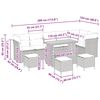 vidaXL Set Divano da Giardino con cuscino 10 pcs Grigio