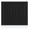 vidaXL Mobile base lavello Porto Nero 80x46x81,5cm Legno Multistrato