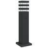 vidaXL Lampada da Terra per Esterni con Presa Nera 50 cm Alluminio