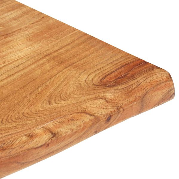 vidaXL Tavolino da Salotto con Bordi Vivi 60x60x40 cm Massello Acacia