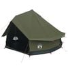 vidaXL Tenda Familiare Verde militare 8 persone Policotone