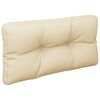 vidaXL Cuscino per Pallet Beige 80x40x12 cm in Tessuto