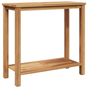 vidaXL Tavolo consolle Marrone 80 x 35 x 75 cm Legno di teak solido