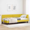 vidaXL Cornice del letto ad angolo Giallo 90 cm x 190 cm Velluto
