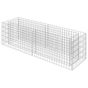 vidaXL Gabbione Letto Rialzato in Acciaio Zincato 180x50x50 cm