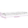 vidaXL Cuscino per Pallet e Pavimento in Cotone 120x40x7 cm Grigio