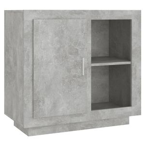 vidaXL Credenza Grigio Cemento 80x40x75 cm