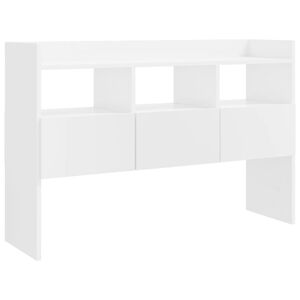 vidaXL Credenza Bianco Lucido 105x30x70 cm in Legno Multistrato