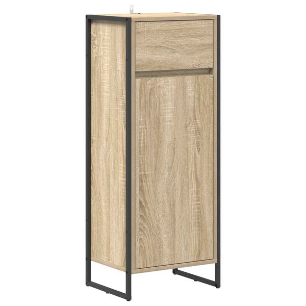 vidaXL Mobile da Bagno Sonoma 40 x 30 x 100 cm Legno multistrato