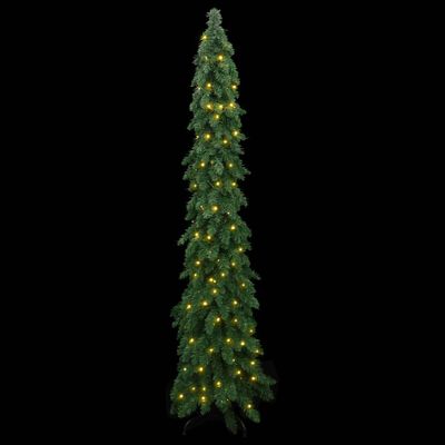 vidaXL Albero di Natale Artificiale Preilluminato con 100 LED 180 cm