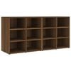 vidaXL Scarpiere 2 pz Rovere Marrone 52,5x30x50 cm