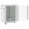 vidaXL Armadietto di Rete 15U con Ruote Girevole 19" IP20 60x45x86 cm