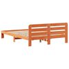 vidaXL Letto senza Materasso Marrone Cera 120x200 cm in Legno di Pino