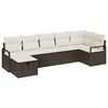 vidaXL Set di divani 4 pz polyrattan