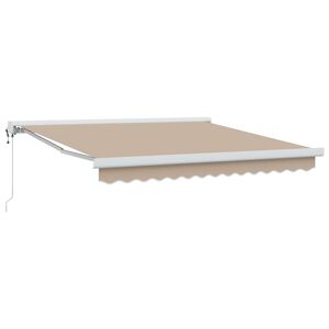 vidaXL Tenda da Sole Beige 300 x 250 x 165 cm Poliestere e Alluminio