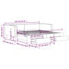 vidaXL Divano Letto Estraibile Cassetti Grigio Chiaro 100x200 Tessuto