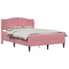vidaXL Struttura del letto con testiera Rosa 160 x 200 cm Velluto