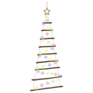 vidaXL Albero di Natale appeso 120 cm 50 LED Multicolore