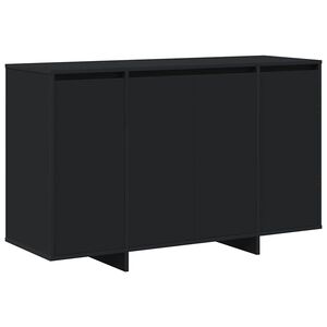 vidaXL Credenza Nero 120 x 41 x 75 cm Legno multistrato