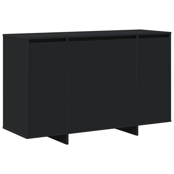 vidaXL Credenza Nero 120 x 41 x 75 cm Legno multistrato