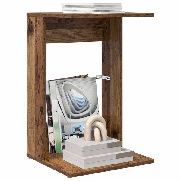 vidaXL Tavolo laterale Legno vecchio 40 x 38 x 62,5 cm