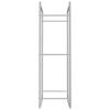 vidaXL Portalegna 50x28x94 cm in Acciaio Inossidabile