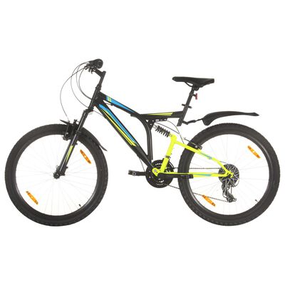 vidaXL Mountain Bike 21 Speed 26" Ruote 49 cm Nero