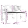 vidaXL Panca da Giardino 149,5x60x90 cm in Legno Massello di Teak