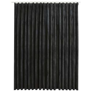 vidaXL Tenda Oscurante con Ganci in Velluto Antracite 290x245 cm