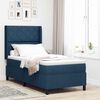 vidaXL Letto a molle con materasso Blu 200 x 100 cm Tessuto