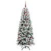 vidaXL Albero di Natale artificiale Bianco 78 x 78 x 210 cm