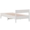 vidaXL Letto senza Materasso Bianco 90x200 cm Legno Massello di Pino