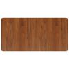 vidaXL Piano Bagno Marrone Scuro 100x50x2,5cm Legno Massello Trattato