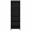 vidaXL Armadio per Libri 2 pcs Rovere Nero 80 x 30 x 155 cm