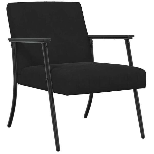vidaXL poltrona Nero 59 x 75 x 78 cm Velluto