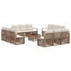 vidaXL Set Divano da Giardino 13 pcs Beige polyrattan