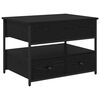 vidaXL Tavolino da salotto Rovere Nero 70 x 50 x 54.5 cm