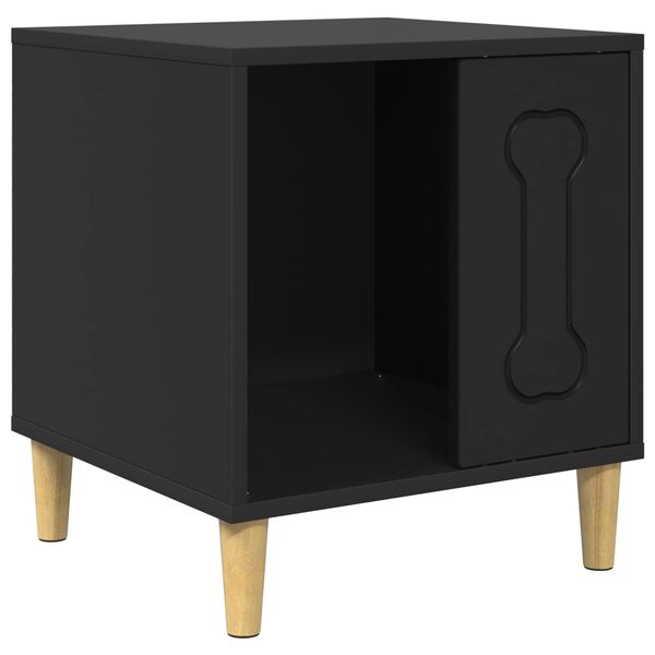 vidaXL Cuccia per cani Nero 44 x 42 x 49 cm Legno multistrato