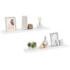 vidaXL Mensole con Sporgenza 2 pz Bianche 60x9x3 cm MDF