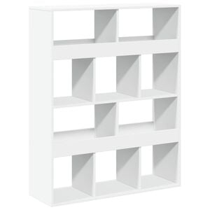 vidaXL Divisorio Stanza Bianco 100x33x125,5 cm in Truciolato